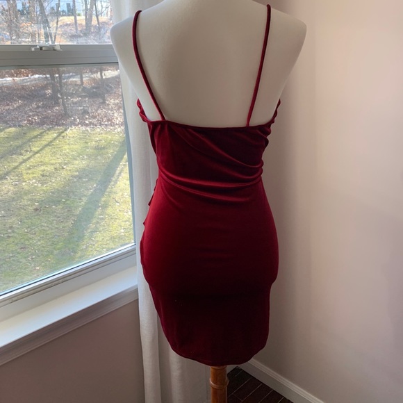 Red Mini Dress - Picture 4 of 4